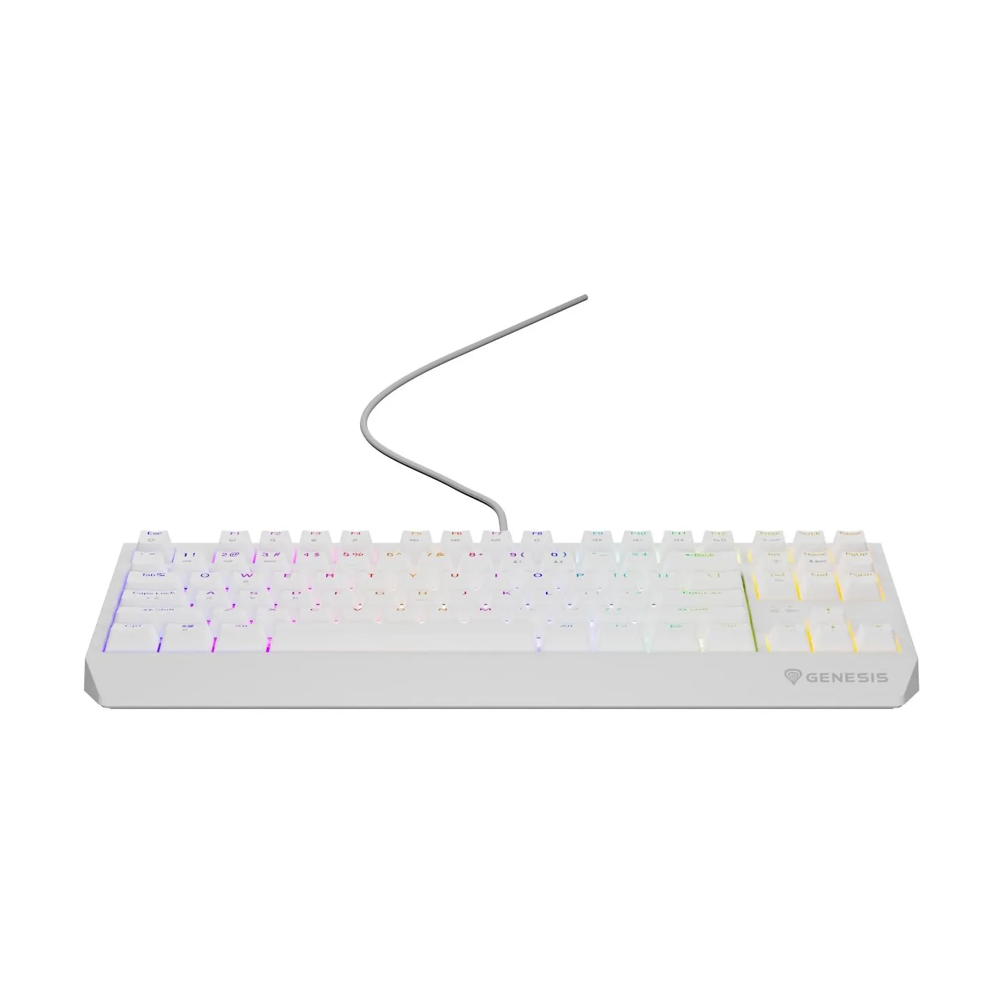Genesis | THOR 230 | Mechanical Gaming Keyboard | Wired | US | Outemu Brown | White