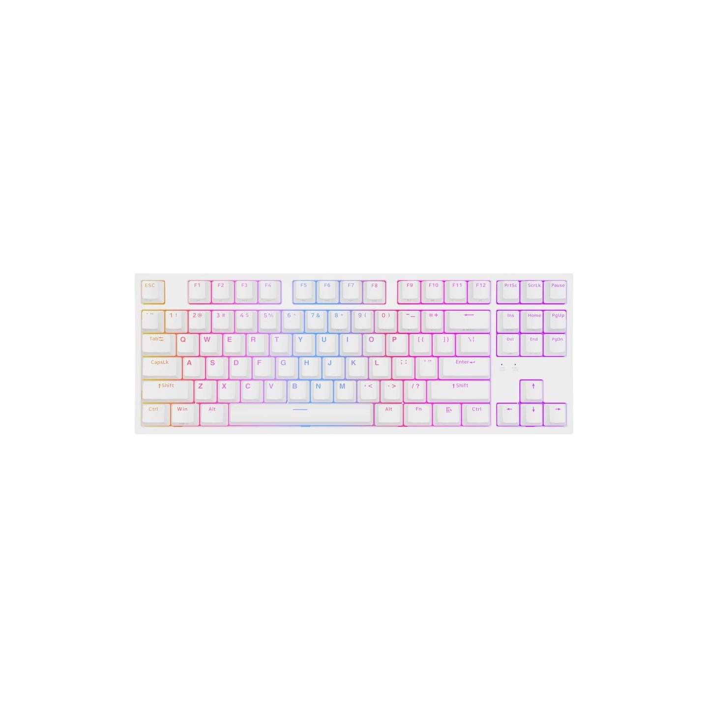 Genesis | THOR 404 TKL | Mechanical Gaming Keyboard | Wired | US | Gateron Yellow Pro | White | RGB