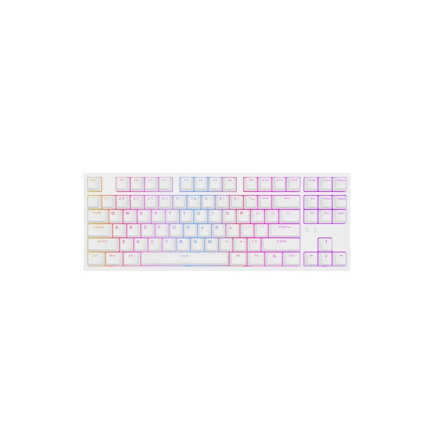 Genesis | THOR 404 TKL | Mechanical Gaming Keyboard | Wired | US | Gateron Yellow Pro | White | RGB