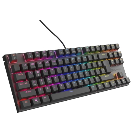 Genesis | THOR 303 | Mechanical Gaming Keyboard | Wired | US | Outemu Peach Silent | Black