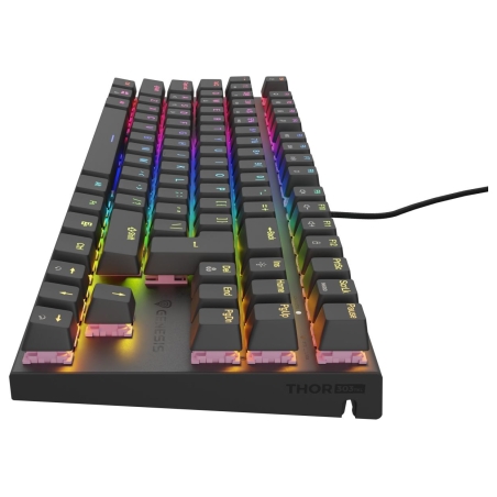 Genesis | THOR 303 | Mechanical Gaming Keyboard | Wired | US | Outemu Peach Silent | Black