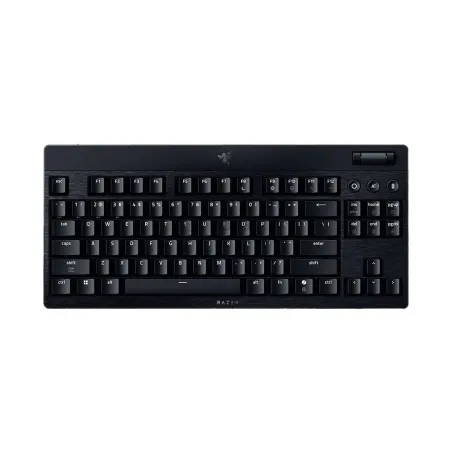 Razer | BlackWidow V4 Low-Profile Tenkeyless HyperSpeed | Keyboard | Wireless | US | Bluetooth | Green Switches | Black