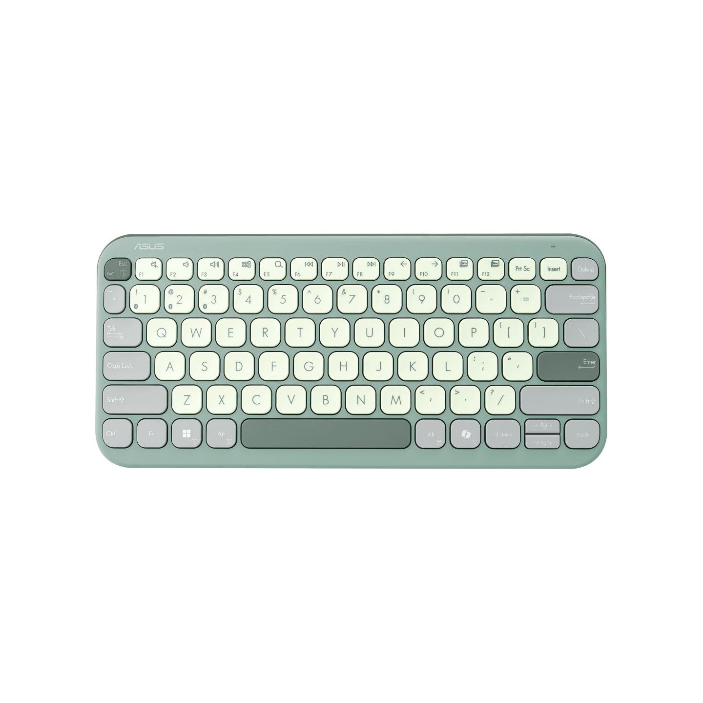 Asus Marshmallow KW100 | Keyboard | Wireless | US International | Green Tea Latte