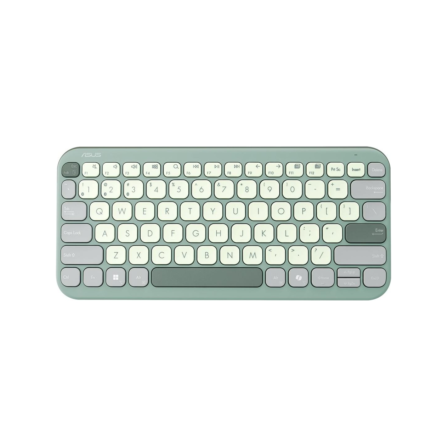 Asus Marshmallow KW100 | Keyboard | Wireless | US International | Green Tea Latte