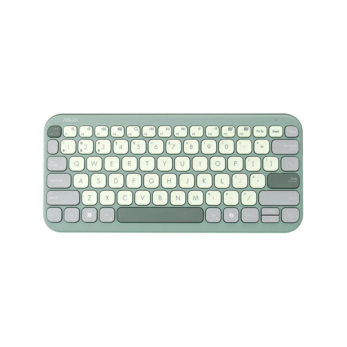 Asus Marshmallow KW100 | Keyboard | Wireless | US International | Green Tea Latte