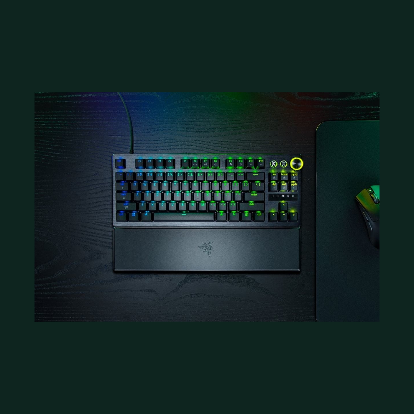 Razer Huntsman V3 Pro Tenkeyless 8KHz | Gaming keyboard | Wired | US | Razer Analog Optical Switch Gen-2 | Black