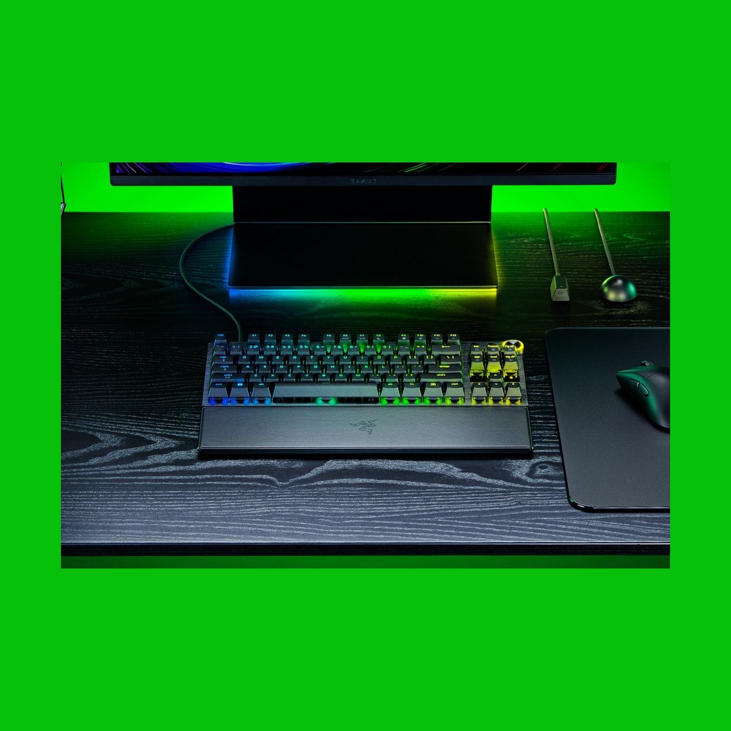 Razer Huntsman V3 Pro Tenkeyless 8KHz | Gaming keyboard | Wired | US | Razer Analog Optical Switch Gen-2 | Black