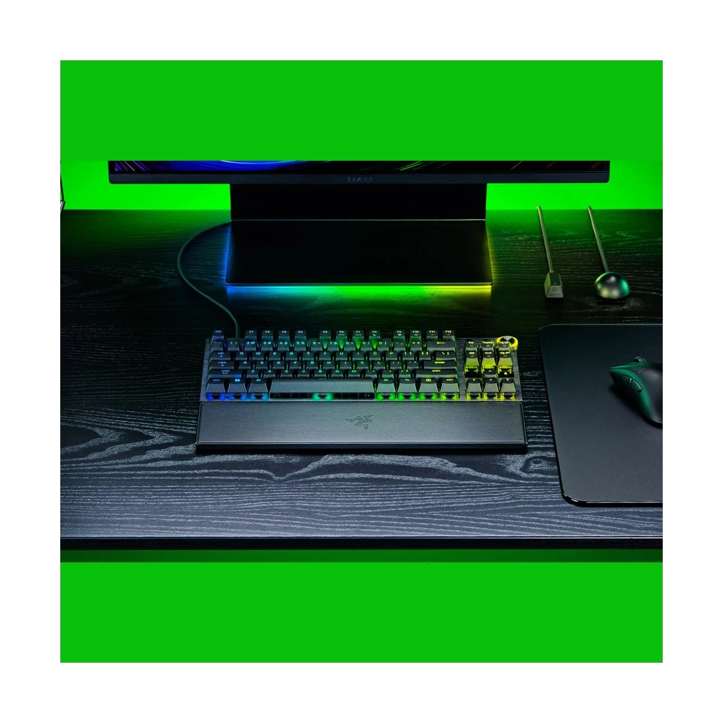 Razer Huntsman V3 Pro Tenkeyless 8KHz | Gaming keyboard | Wired | US | Razer Analog Optical Switch Gen-2 | Black