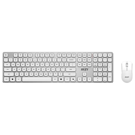 MSI FORGE K210 WIRELESS COMBO WHITE US | Keyboard and Mouse Set | Wireless | Mouse included | US | White