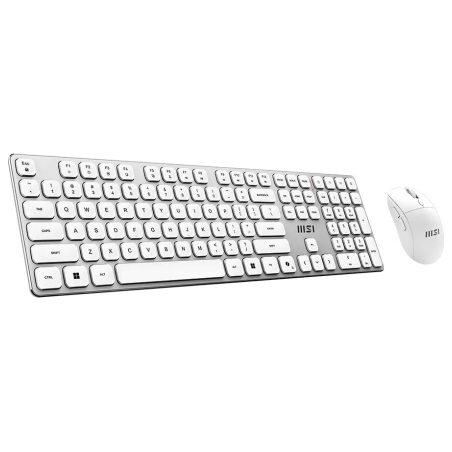 MSI FORGE K210 WIRELESS COMBO WHITE US | Keyboard and Mouse Set | Wireless | Mouse included | US | White