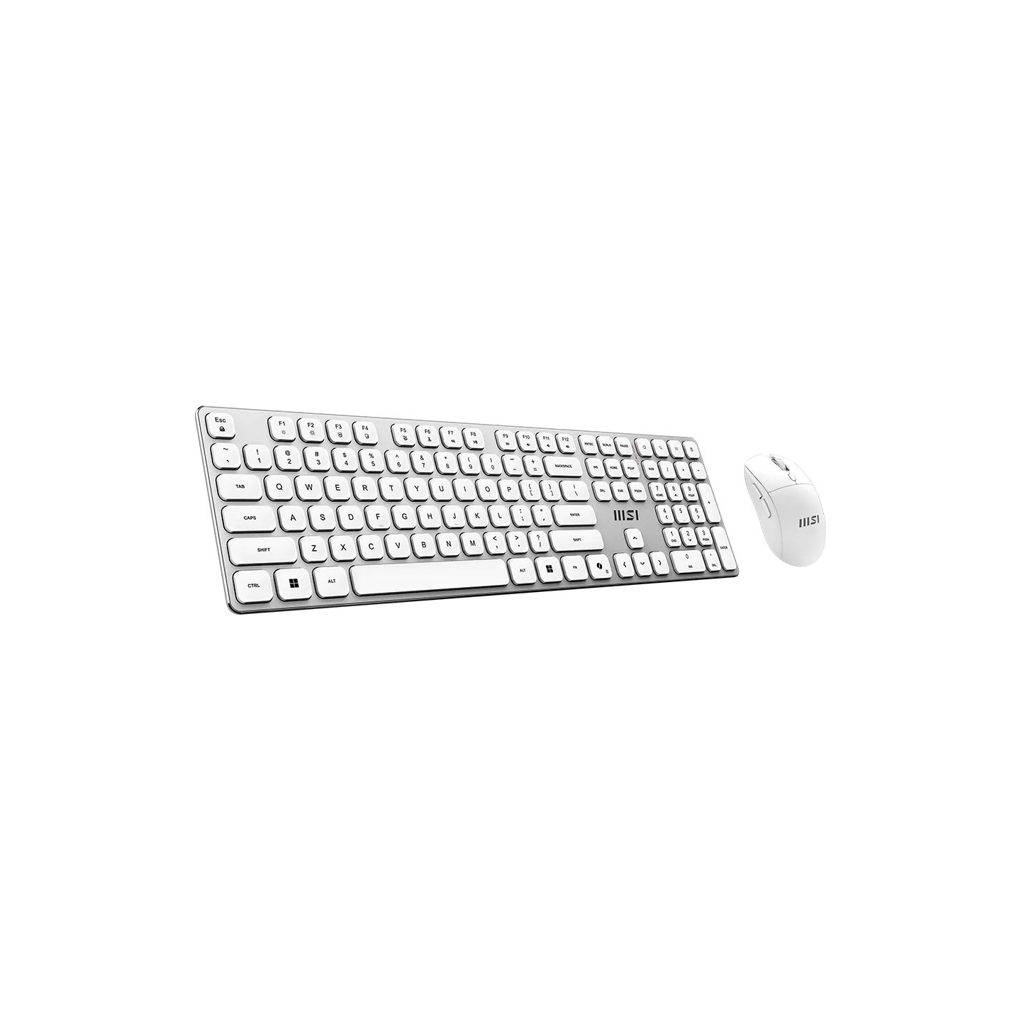MSI FORGE K210 WIRELESS COMBO WHITE US | Keyboard and Mouse Set | Wireless | Mouse included | US | White