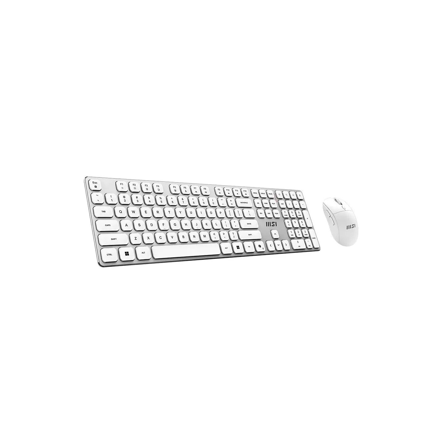 MSI FORGE K210 WIRELESS COMBO WHITE US | Keyboard and Mouse Set | Wireless | Mouse included | US | White