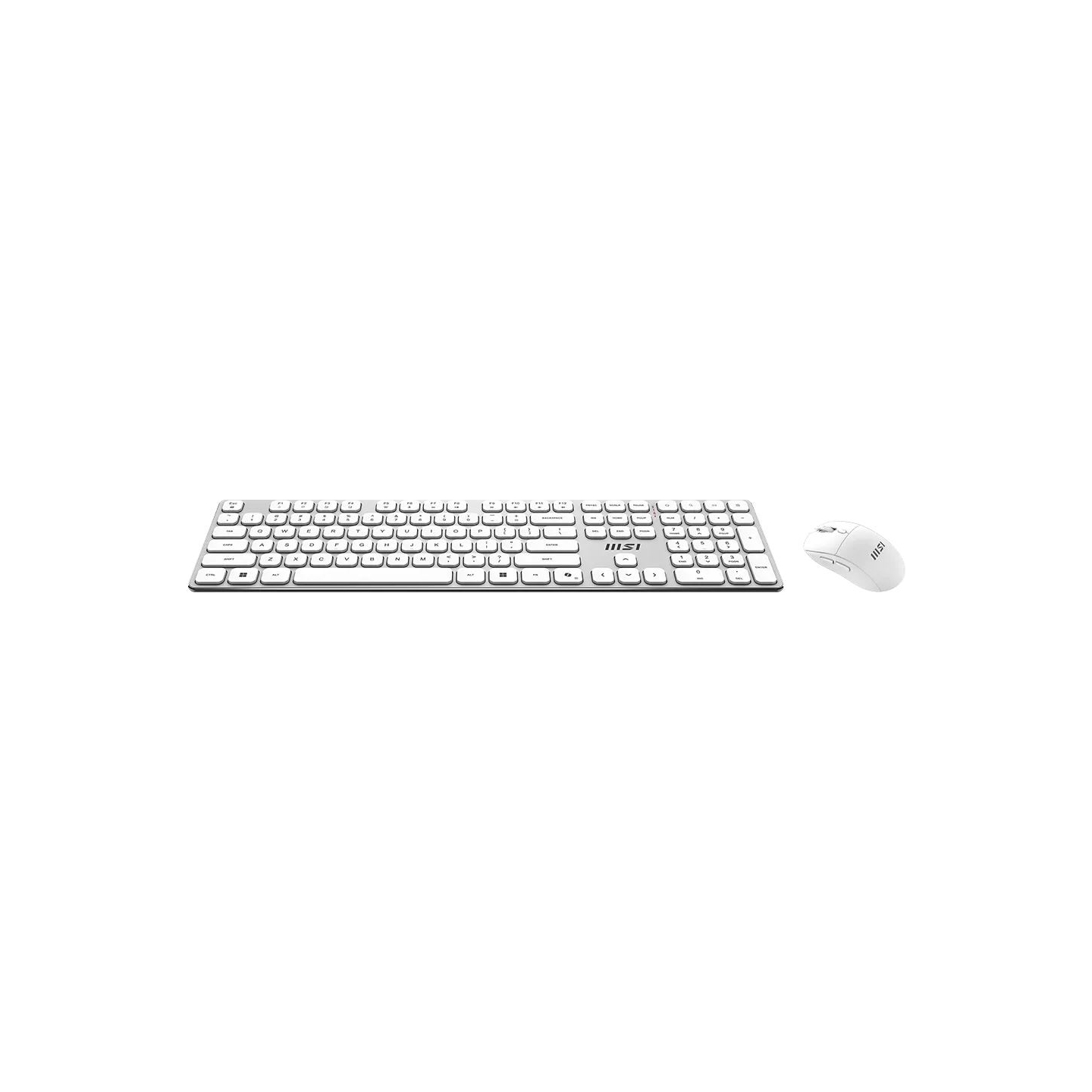 MSI FORGE K210 WIRELESS COMBO WHITE US | Keyboard and Mouse Set | Wireless | Mouse included | US | White