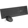 Natec Keyboard and Mouse | Stringray 2 | Keyboard and Mouse Set | Wireless | US | Black