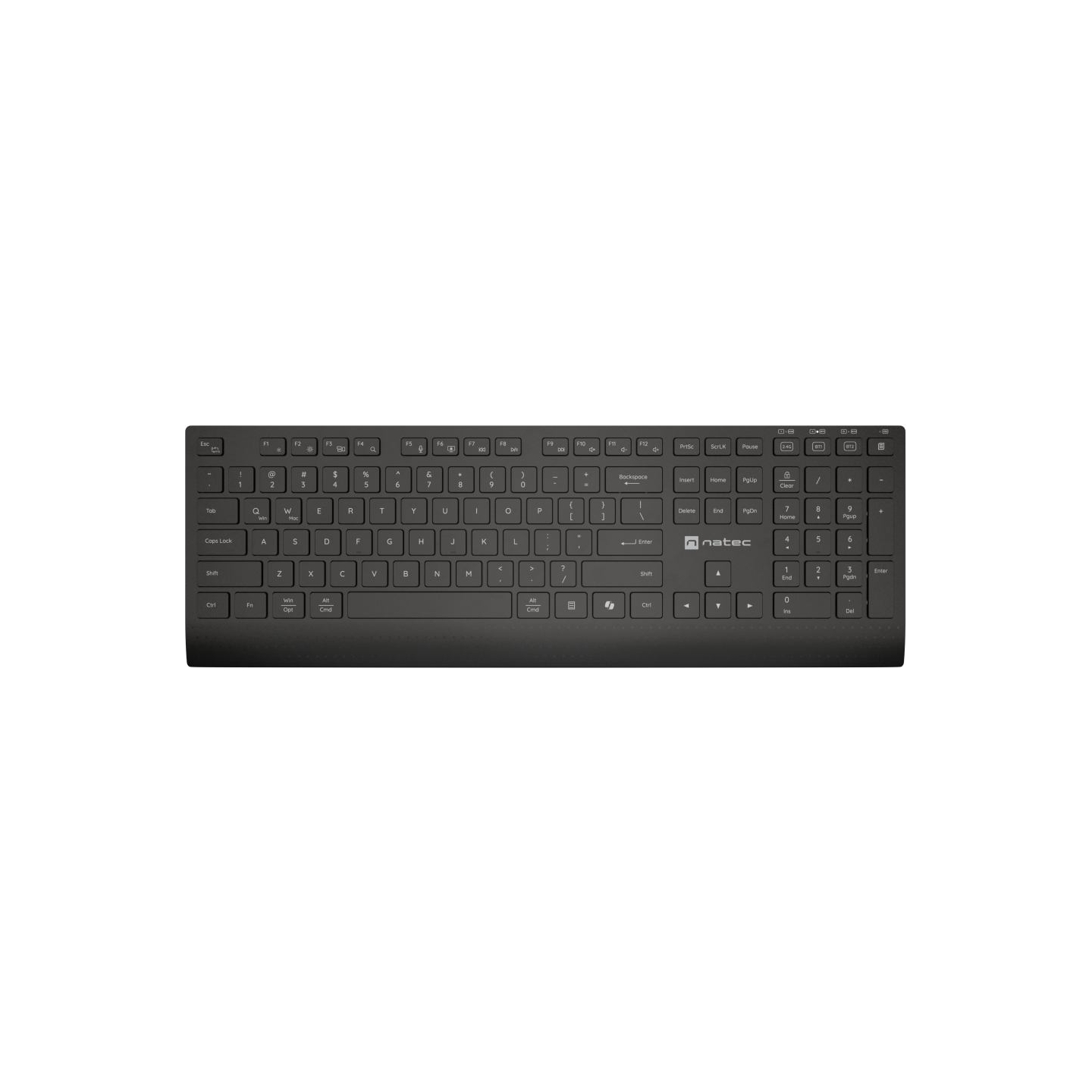 Natec Keyboard and Mouse | Stringray 2 | Keyboard and Mouse Set | Wireless | US | Black
