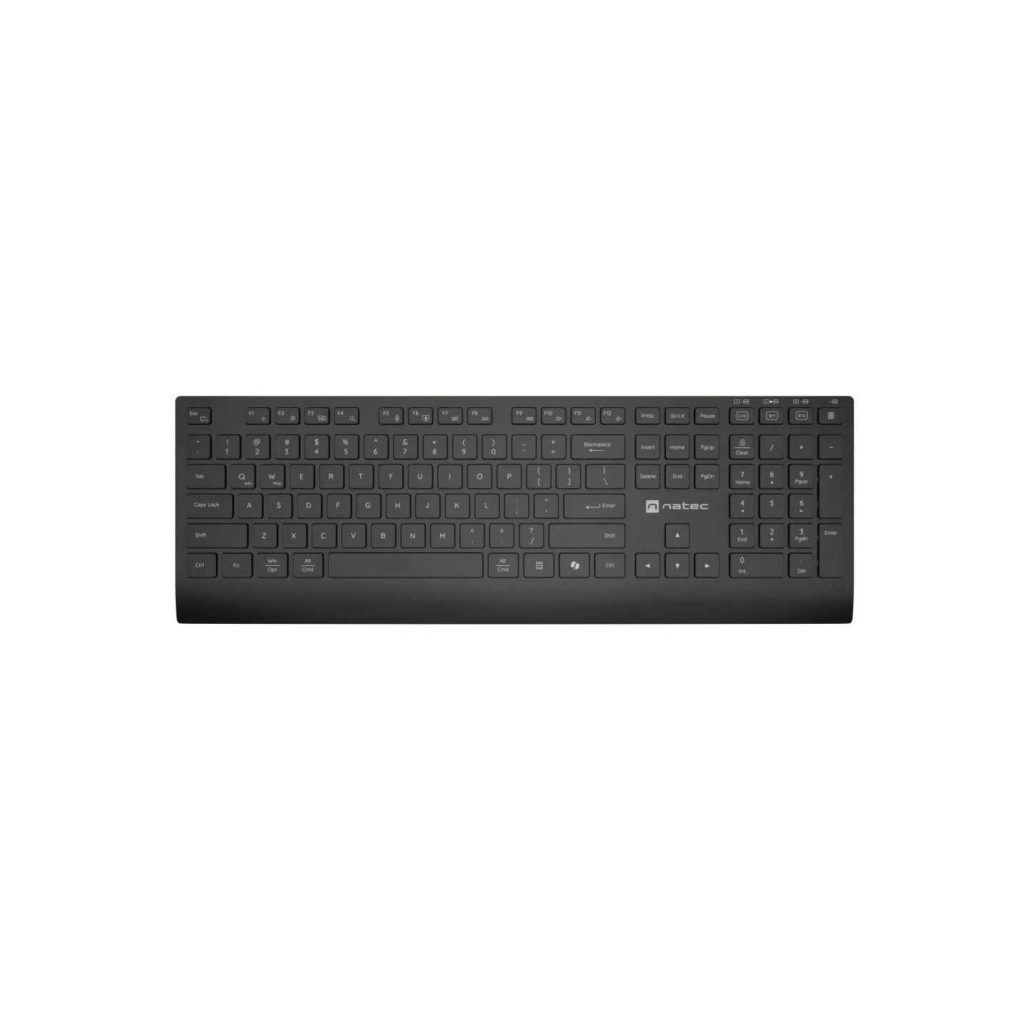 Natec Keyboard and Mouse | Stringray 2 | Keyboard and Mouse Set | Wireless | US | Black