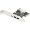 Digitus | IEEE 1394a Interface Card, PCI express, 4 Port 1x ext. 1394mini, 2x ext./1x int. 1394a Ports | DS-30201-5