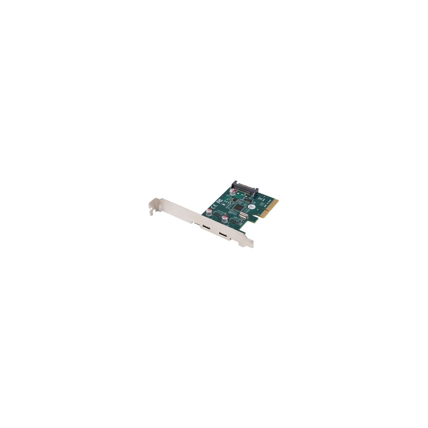 Lanberg PCI-Express X1 Card to 2X USB-C 3.2 GEN 2X1 Low profile | PCE-UC3-002