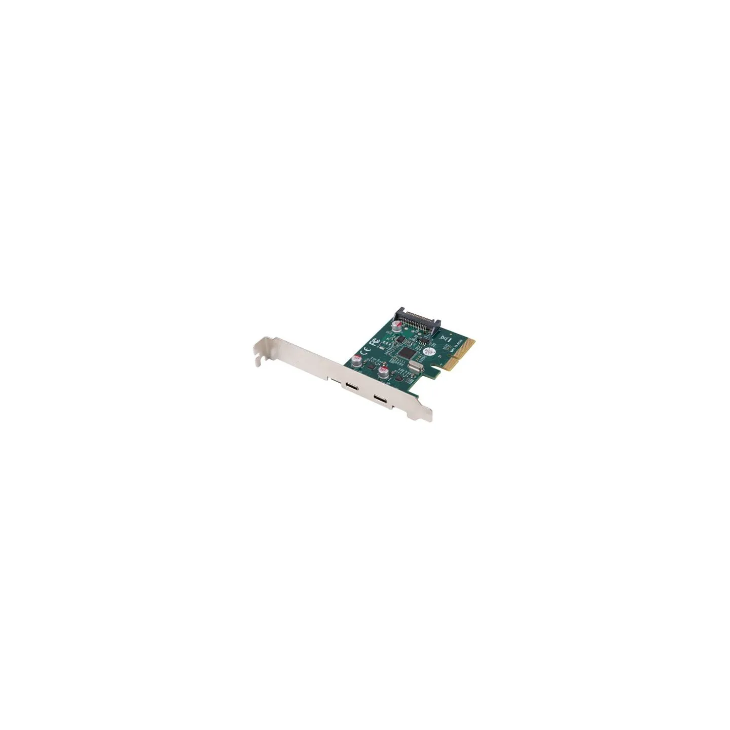 Lanberg PCI-Express X1 Card to 2X USB-C 3.2 GEN 2X1 Low profile | PCE-UC3-002