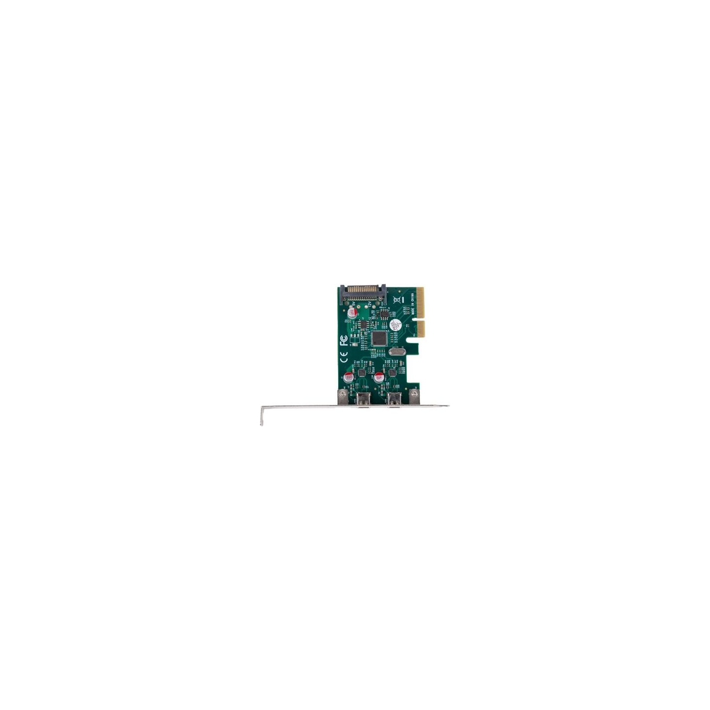 Lanberg PCI-Express X1 Card to 2X USB-C 3.2 GEN 2X1 Low profile | PCE-UC3-002