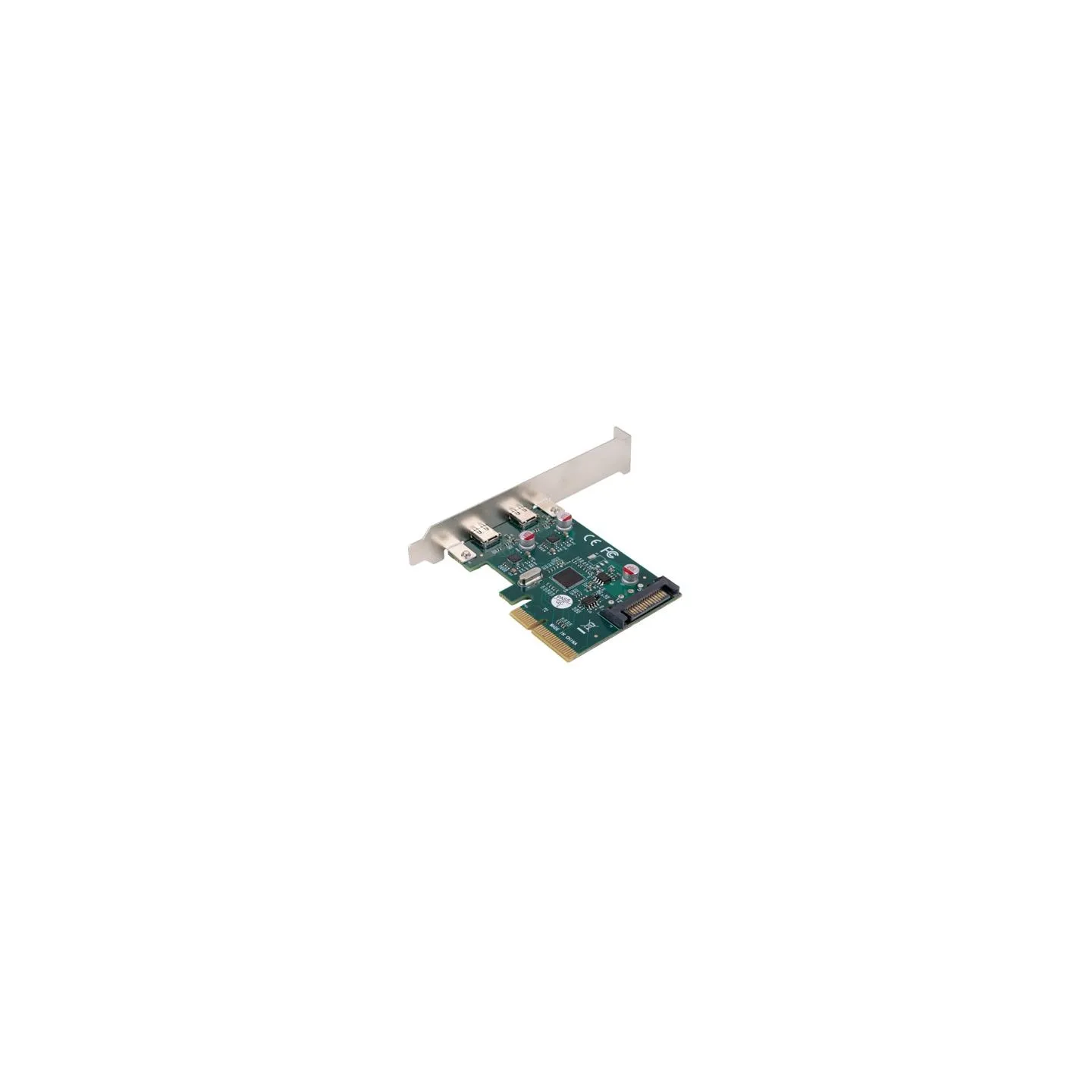 Lanberg PCI-Express X1 Card to 2X USB-C 3.2 GEN 2X1 Low profile | PCE-UC3-002