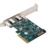 Lanberg PCI-Express X1 Card to 2X USB-C 3.2 GEN 2X1 Low profile | PCE-UC3-002