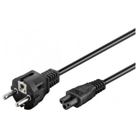 Goobay | Power supply cord (safety plug) | 93586 | Black Safety plug (type F, CEE 7/7) | Device socket C5