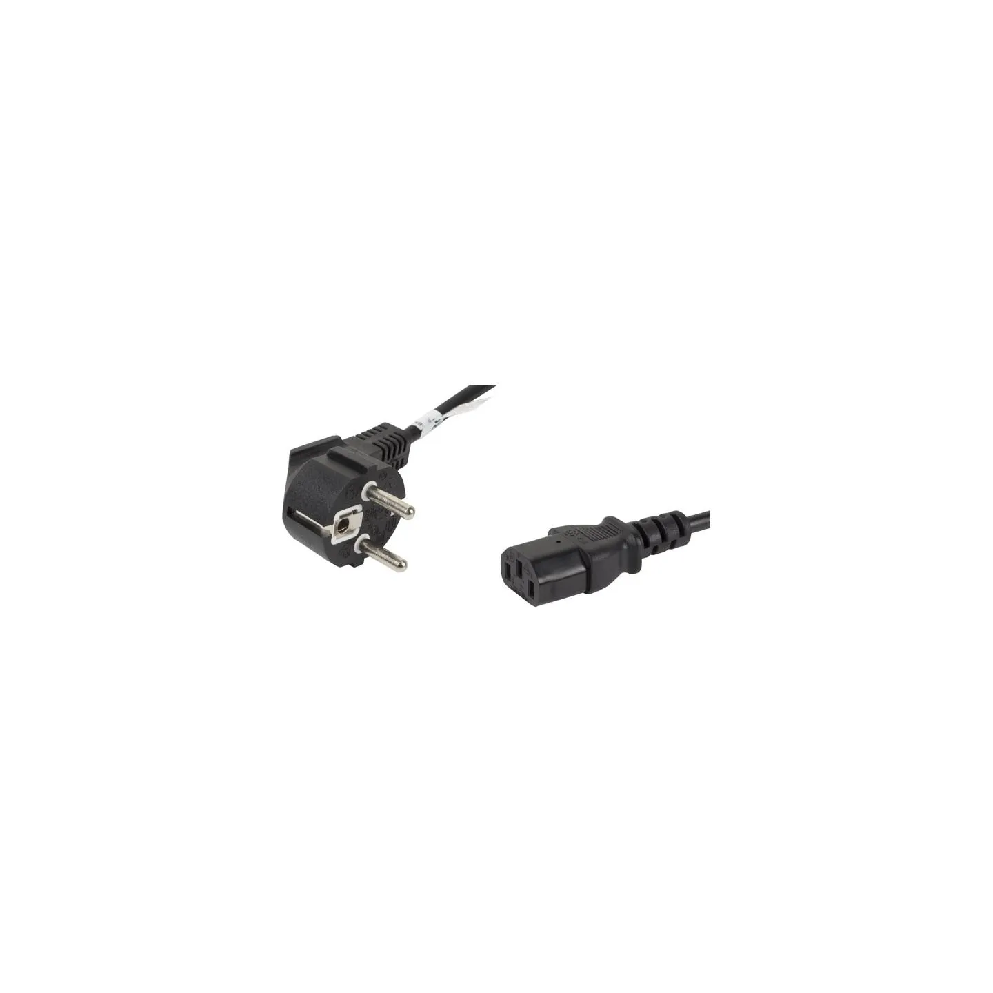 Lanberg | CEE 7/7 to IEC 320 C13 Power Cord | CA-C13C-10CC-0018-BK