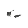 Lanberg | CEE 7/7 to IEC 320 C13 Power Cord | CA-C13C-10CC-0018-BK