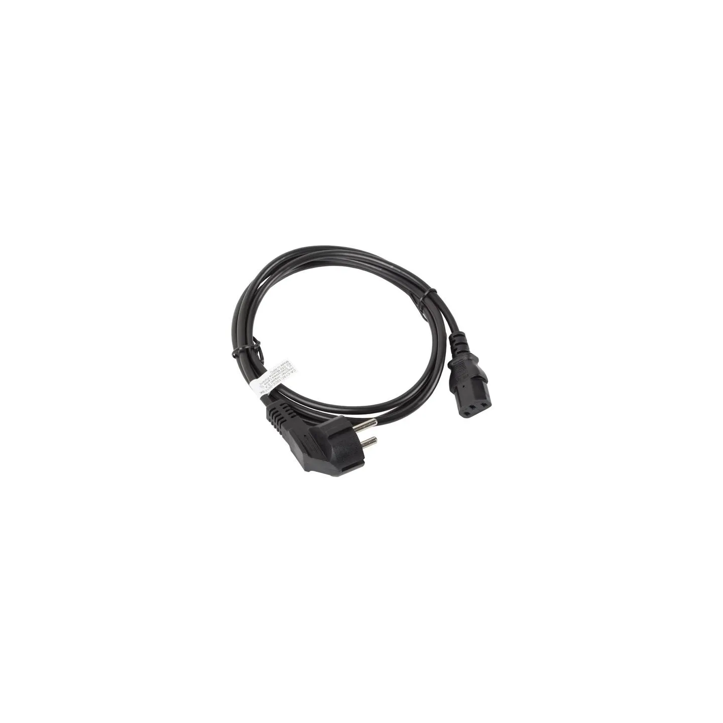 Lanberg | CEE 7/7 to IEC 320 C13 Power Cord | CA-C13C-10CC-0018-BK