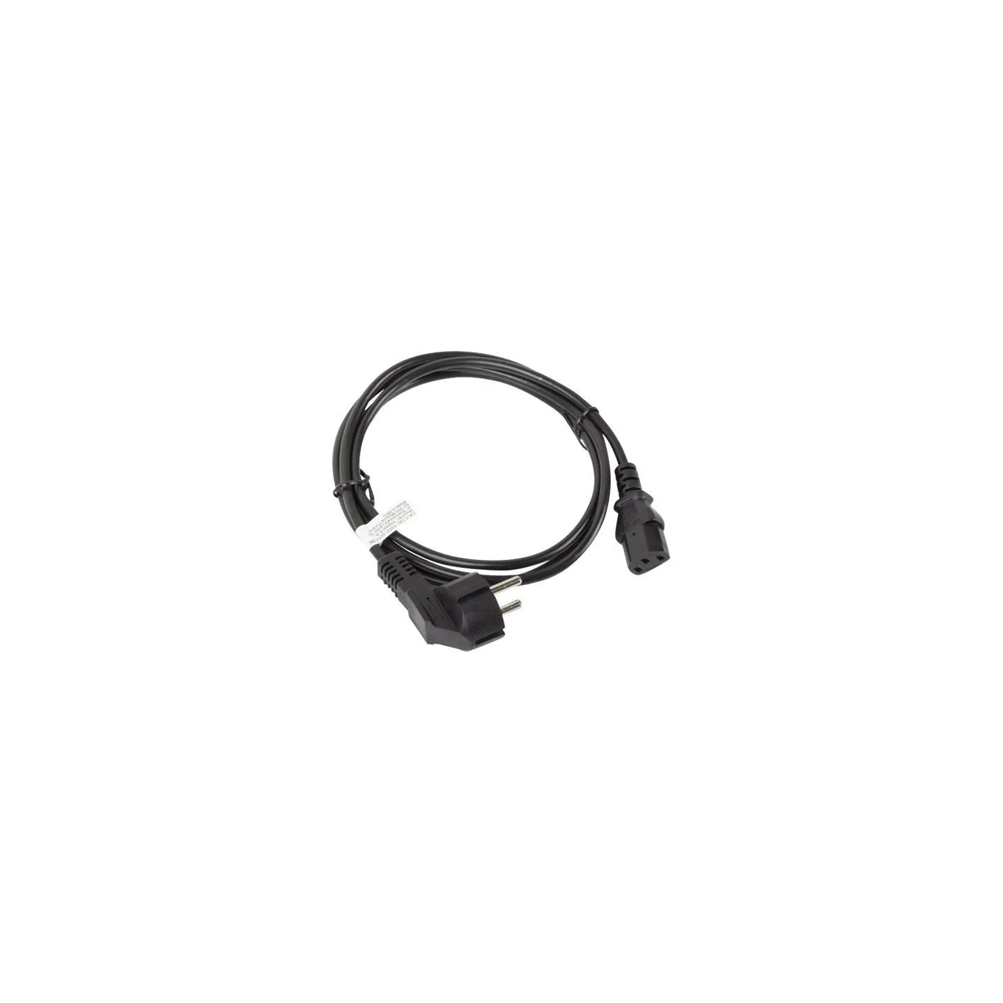 Lanberg | CEE 7/7 to IEC 320 C13 Power Cord | CA-C13C-10CC-0018-BK