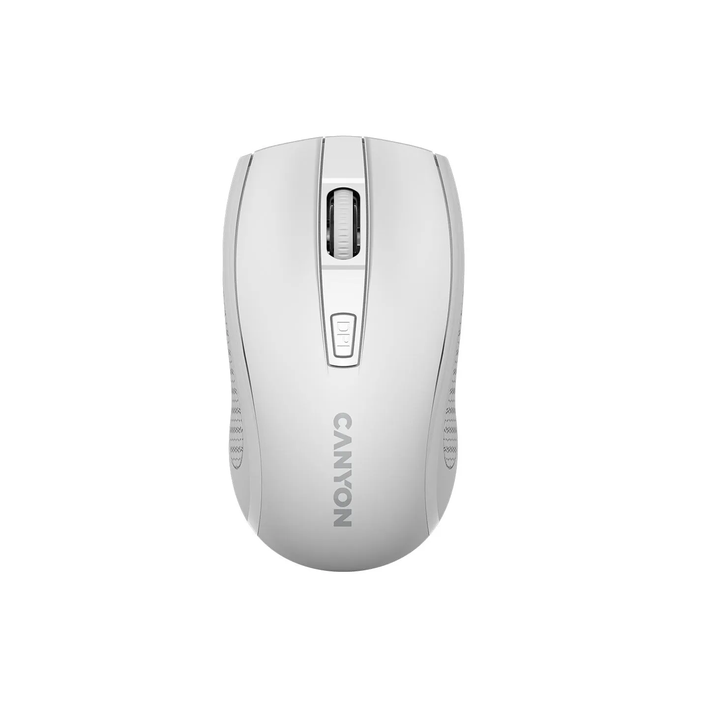 Canyon MW-7, 2.4Ghz wireless mouse, 6 buttons, DPI 800/1200/1600, with 1 AA battery ,size 110*60*37mm,58g,white