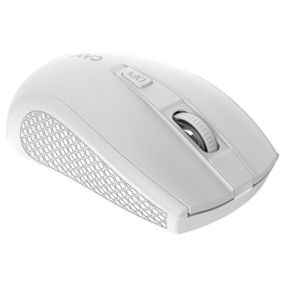 Canyon MW-7, 2.4Ghz wireless mouse, 6 buttons, DPI 800/1200/1600, with 1 AA battery ,size 110*60*37mm,58g,white