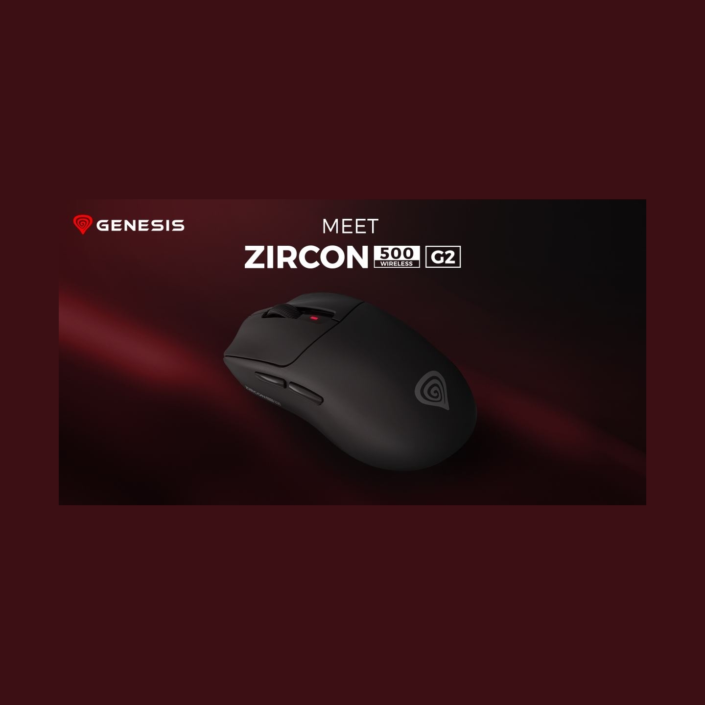 Genesis ZIRCON 500 G2 | Gaming Mouse | Wireless/Wired | 2.4 GHz, Bluetooth, USB | Black