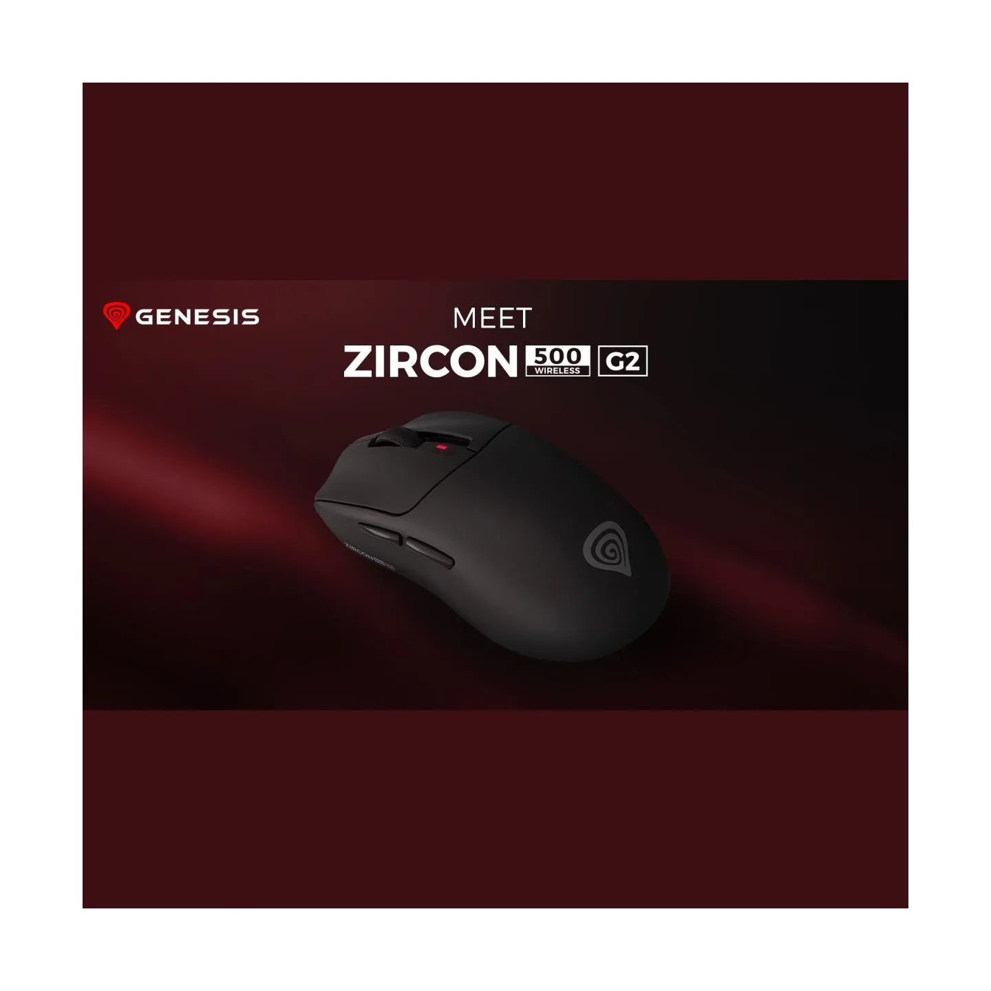 Genesis ZIRCON 500 G2 | Gaming Mouse | Wireless/Wired | 2.4 GHz, Bluetooth, USB | Black