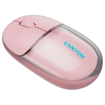 Canyon mouse OnClick 24 BT/ Wireless Transparent/Pink