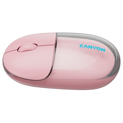 Canyon mouse OnClick 24 BT/ Wireless Transparent/Pink