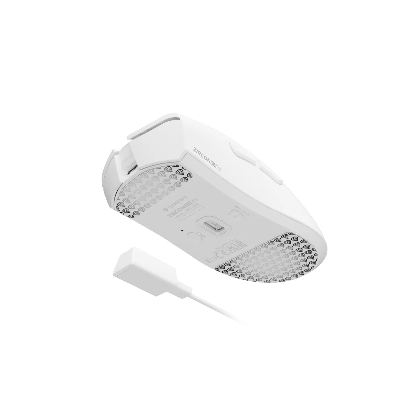 Genesis Gaming Mouse | Zircon 880 Pro 8k | Wireless | 2.4GHz, Bluetooth | White