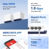Mercusys AC1900 Whole Home Mesh Wi-Fi System | Halo H50G (2-Pack) | 802.11ac | 600+1300 Mbit/s | Ethernet LAN (RJ-45) ports 3 | 