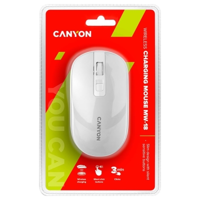 Canyon mouse MW-18 Wireless Charge Pearl White