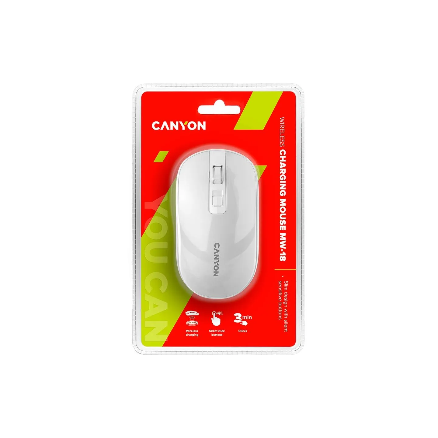 Canyon mouse MW-18 Wireless Charge Pearl White