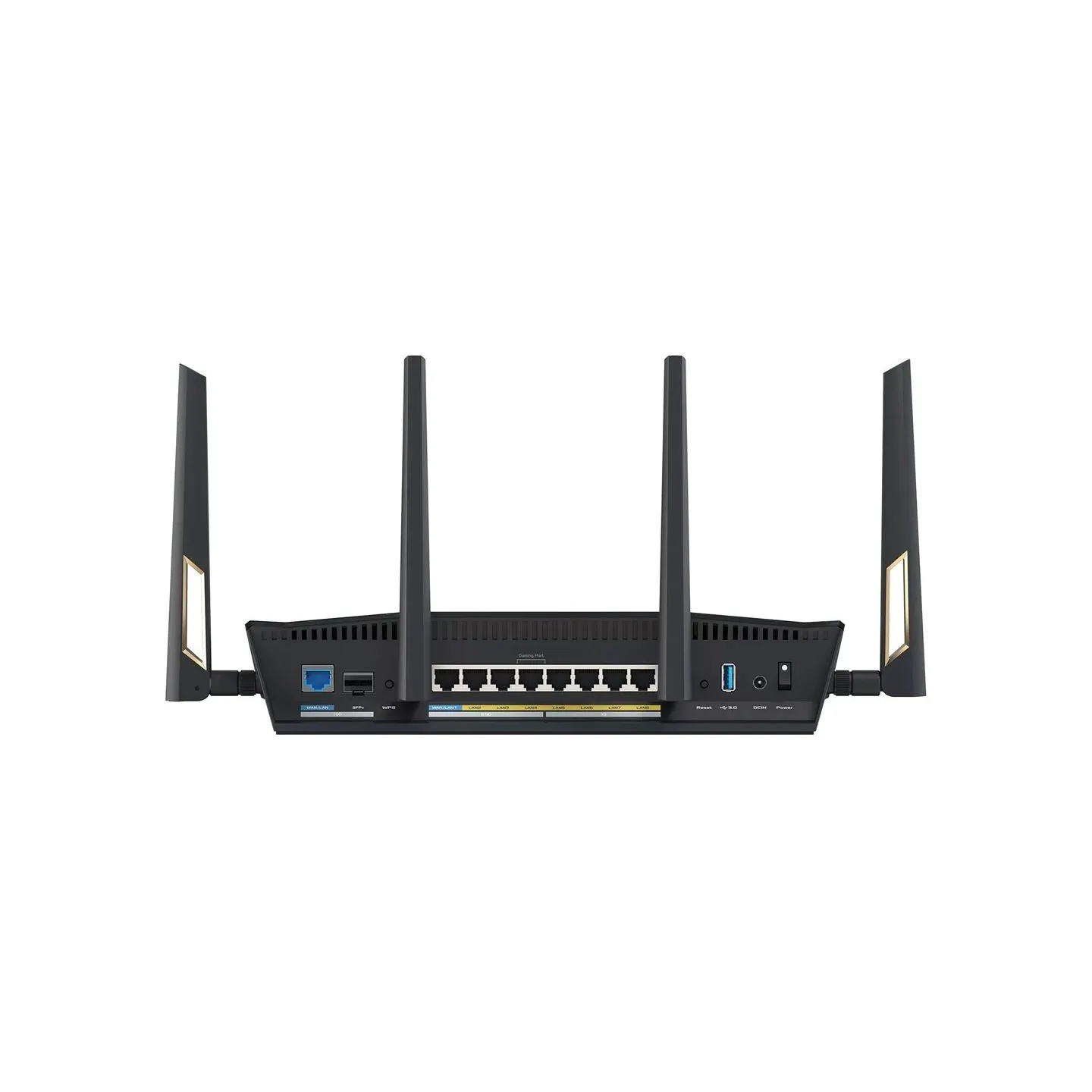 Asus Dual-band WiFi 7 AiMesh Extendable Performance Router | RT-BE88U | 802.11be | 10/100/1000 Mbit/s | Ethernet LAN (RJ-45) por