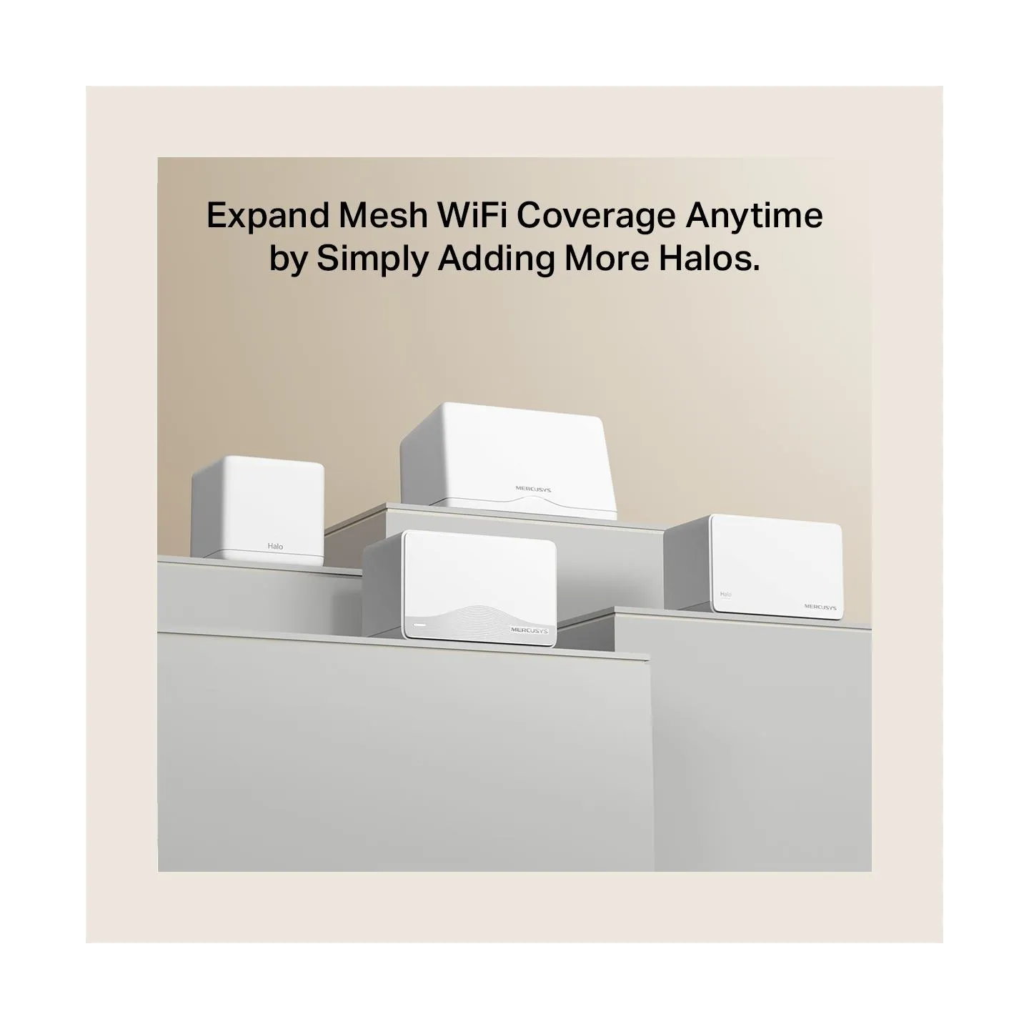 Mercusys BE3600 Whole Home Mesh Wi-Fi 7 System | Halo H25BE (2-pack) | 802.11ax | Ethernet LAN (RJ-45) ports 1 | Mesh Support Ye