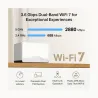 Mercusys | BE3600 Whole Home Mesh Wi-Fi 7 System | Halo H27BE (2-pack) | 802.11ax | Ethernet LAN (RJ-45) ports 1 | Mesh Support 