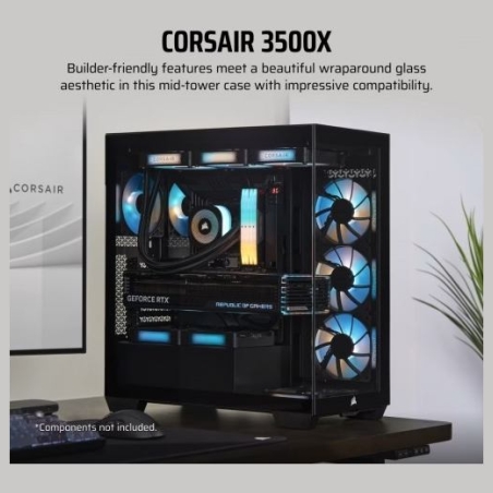 Corsair PC case 3500X TG Mid-Tower black