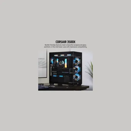 Corsair PC case 3500X TG Mid-Tower black