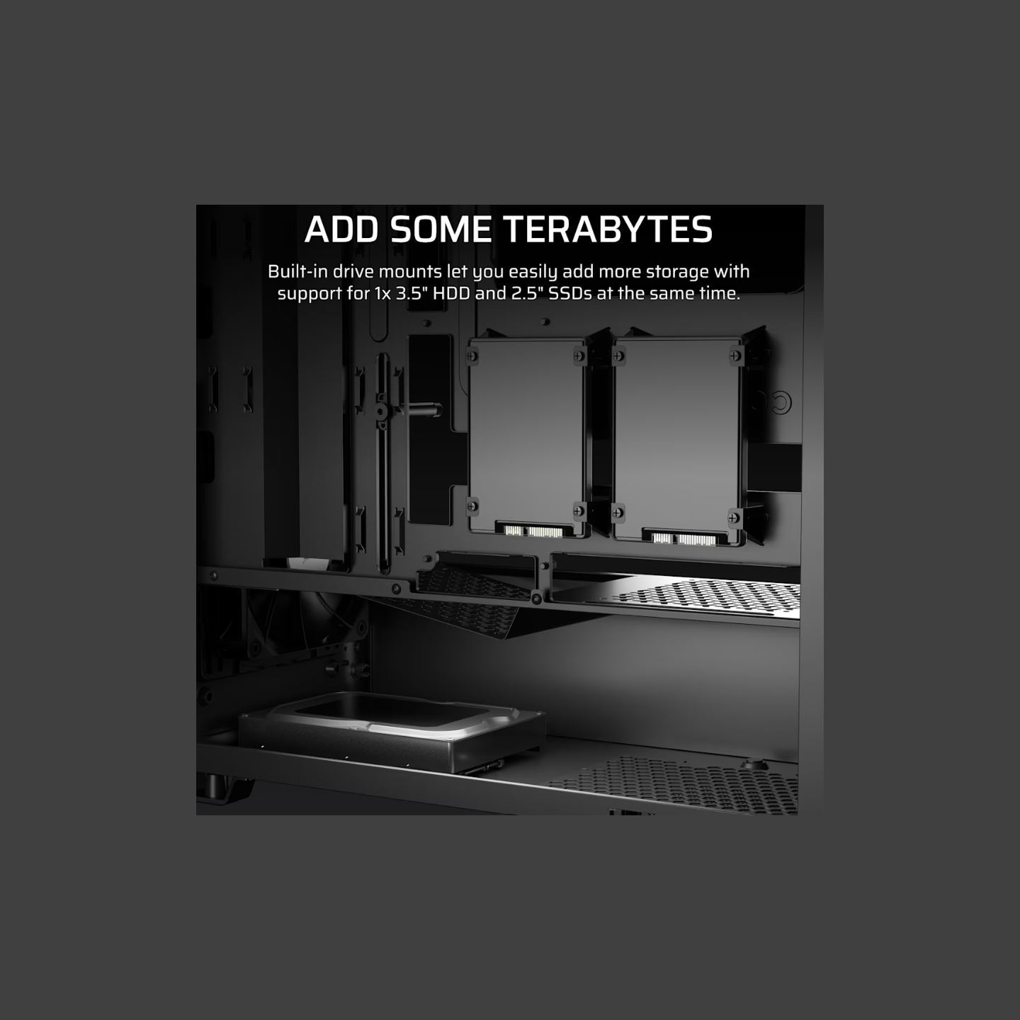 Corsair PC Case | 3200D RS | Smoke | Mid-Tower