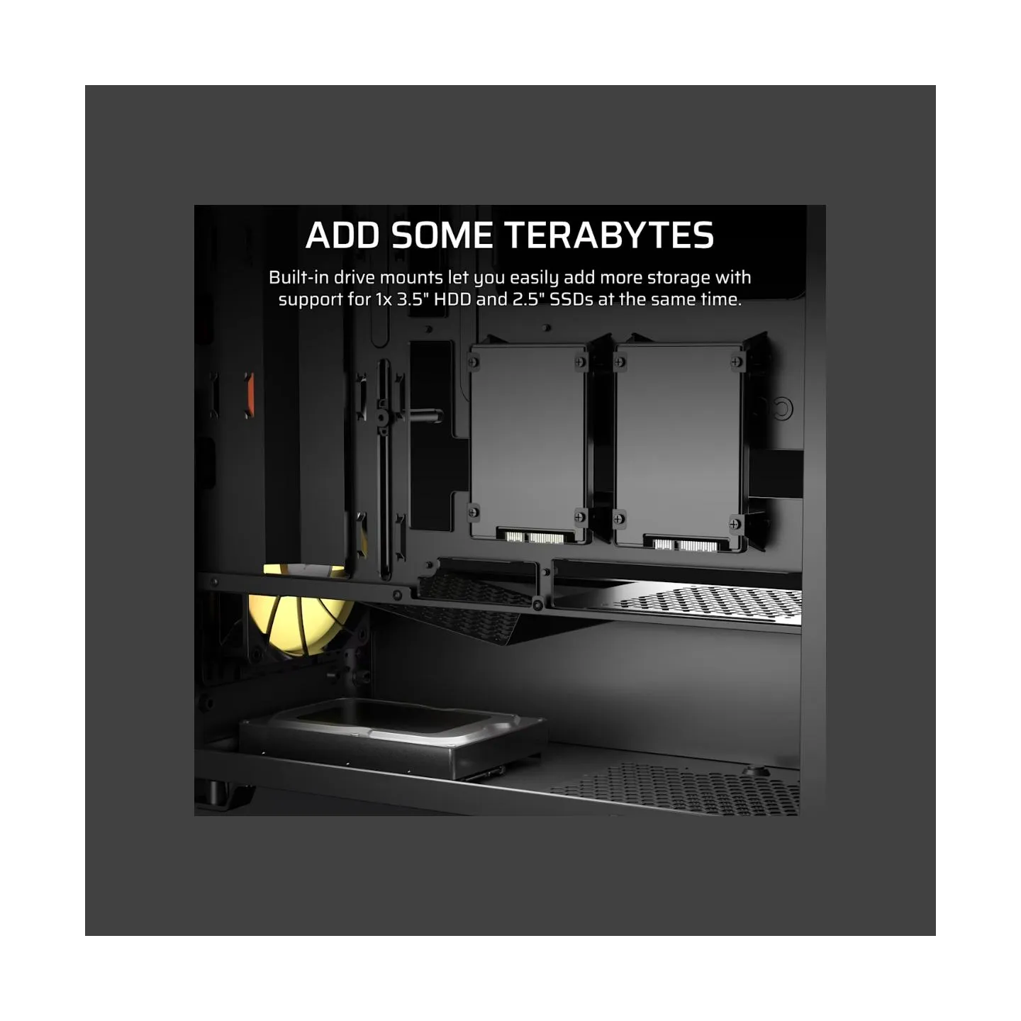 Corsair PC Case | 3200D RS ARGB | Smoke | Mid-Tower