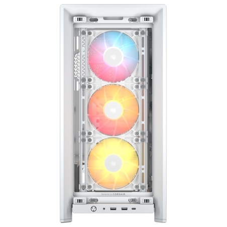 Corsair PC Case | Frame 4000D RS ARGB Modular | White | Mid-Tower