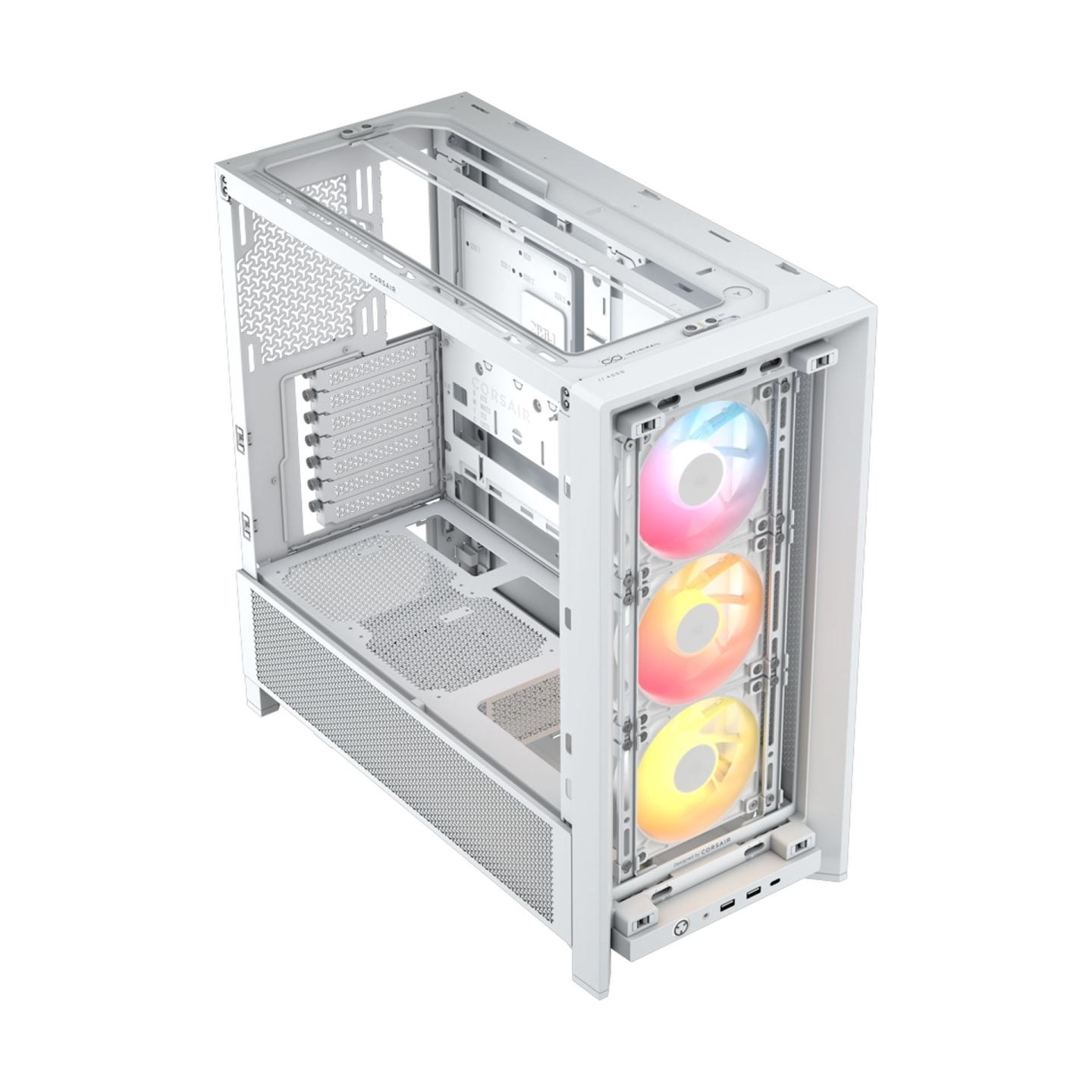 Corsair PC Case | Frame 4000D RS ARGB Modular | White | Mid-Tower